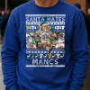 Santa Hates Mancs Blue Leeds Utd Christmas Jumper