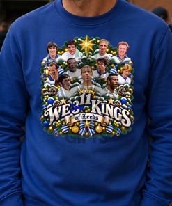 We 11 Kings Of Leeds Blue Leeds Christmas Jumper