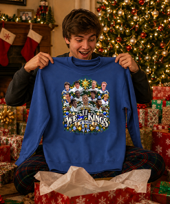 We 11 Kings Of Leeds Blue Leeds Christmas Jumper - Image 4