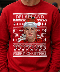 Delapland Red Christmas Jumper Liam Delap Nottingham Forest Jumper