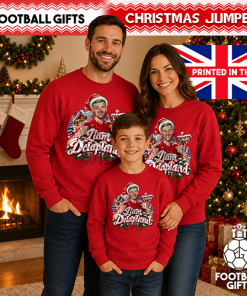 The FG Christmas Jumper Collection Liam Delapland Red Liverpool Christmas Jumper - Image 3