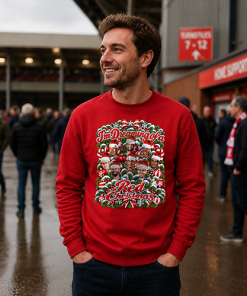 I'm Dreaming Of A Red Christmas Red Liverpool Christmas Jumper - Image 4
