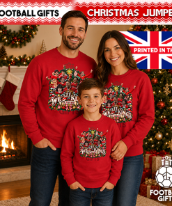 We 11 Kings Of Liverpool Red Liverpool Christmas Jumper - Image 3