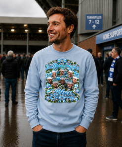 I'm Dreaming Of A Blue Christmas Man City Sky Blue Christmas Jumper - Image 2