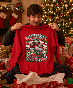I'm Dreaming Of A Red Christmas Red Man United Christmas Jumper - Image 4