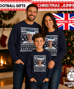 Micky Christmas Everyone Navy Christmas Jumper Micky Van De Ven Spurs Jumper - Image 3
