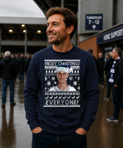 Micky Christmas Everyone Navy Christmas Jumper Micky Van De Ven Spurs Jumper - Image 2