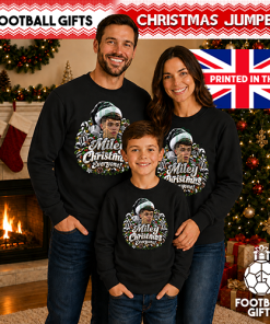 The FG Christmas Jumper Collection Miley Christmas Black Newcastle Christmas Jumper - Image 3