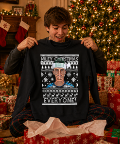 Miley Christmas Everyone Black Christmas Jumper Miley Lewis Newcastle Jumper - Image 4