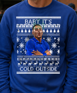 Baby It's Cold Outside Morgan Rogers Blue Christmas Jumper Chelsea Jumper
