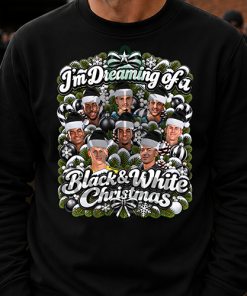 I'm Dreaming Of A Black & White Christmas Black Newcastle Christmas Jumper