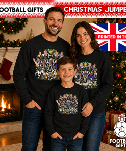We 11 Kings Of Newcastle Black Newcastle Christmas Jumper - Image 3