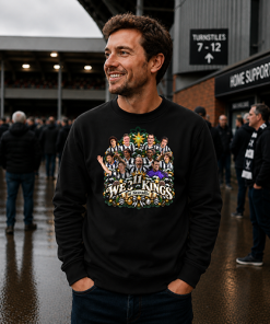 We 11 Kings Of Newcastle Black Newcastle Christmas Jumper - Image 2