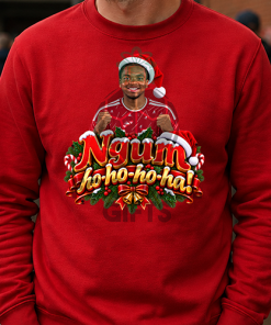The FG Christmas Jumper Collection Ngum Ho Ho Ho Red Liverpool Christmas Jumper