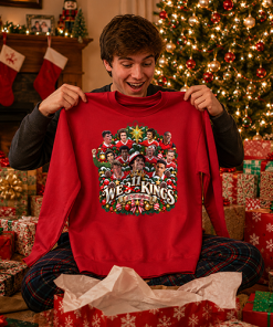 We 11 Kings Of Nottingham Forest Red Christmas Jumper - Image 4
