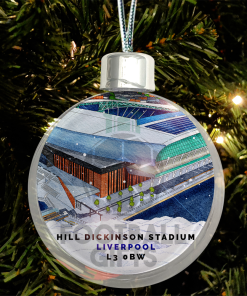 Everton Around The Grounds Stadium Jumbo Christmas Bauble Tree Decoration Hill Dickinson
