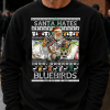 Santa Hates Bluebirds Swansea City Black Christmas Jumper