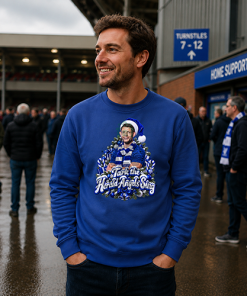 The FG Christmas Jumper Collection Tark The Herald Angels Sing Blue Everton Christmas Jumper - Image 3
