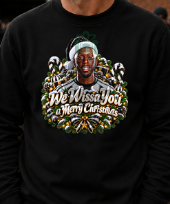The FG Christmas Jumper Collection Wissa You A Merry Christmas Black Newcastle Christmas Jumper