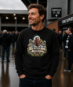 The FG Christmas Jumper Collection Wissa You A Merry Christmas Black Newcastle Christmas Jumper - Image 2