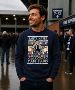 Santa Hates Yam Yams West Brom Navy Christmas Jumper - Image 2