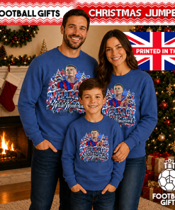 The FG Christmas Jumper Collection Wharton Winter Wonderland Blue Palace Christmas Jumper - Image 3