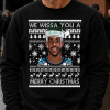 We Wissa You A Merry Christmas Black Christmas Jumper Yoane Wissa Newcastle Jumper