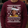 Zion Night, Holy Night Burgundy Christmas Jumper Zion Suzuki Aston Villa Jumper